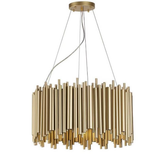 Cathedral Antique Chandelier With Aged Brass - Sparc Lights