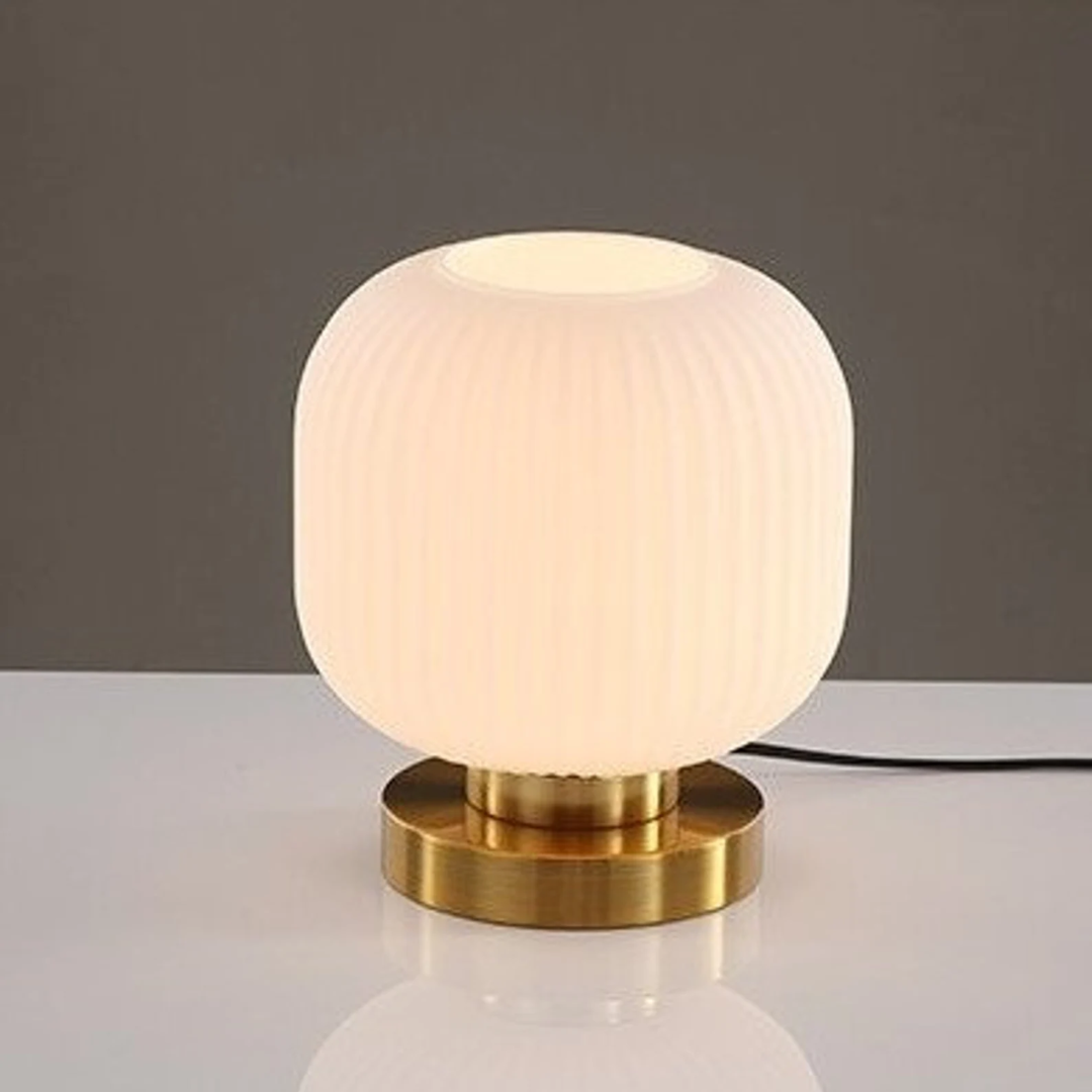 Round Table Lamp With Glass - Sparc Lights