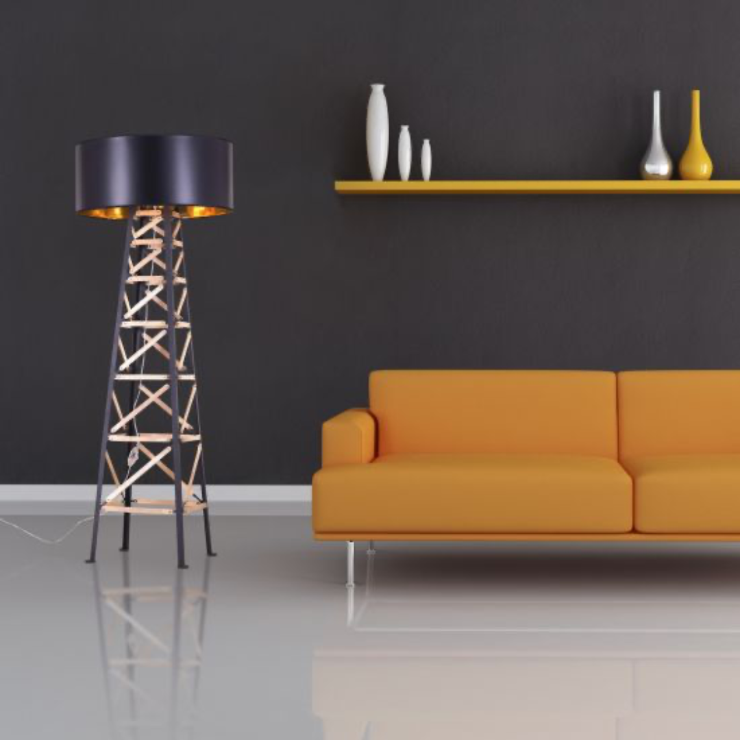 Modern Black Voyage Floor Lamp - Sparc Lights