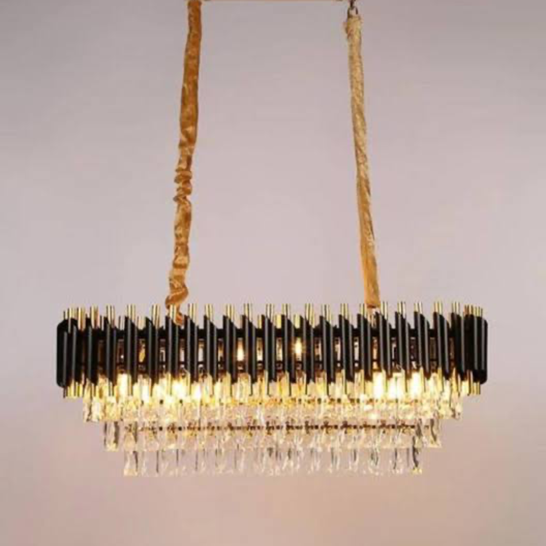 Dazzling Crystal Black Mamba Chandelier For Dining Table