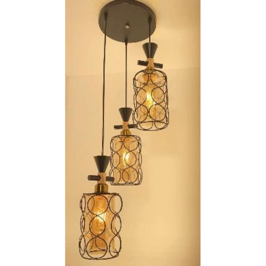 Modern Golden Lantern-Style Lights - Sparc Lights