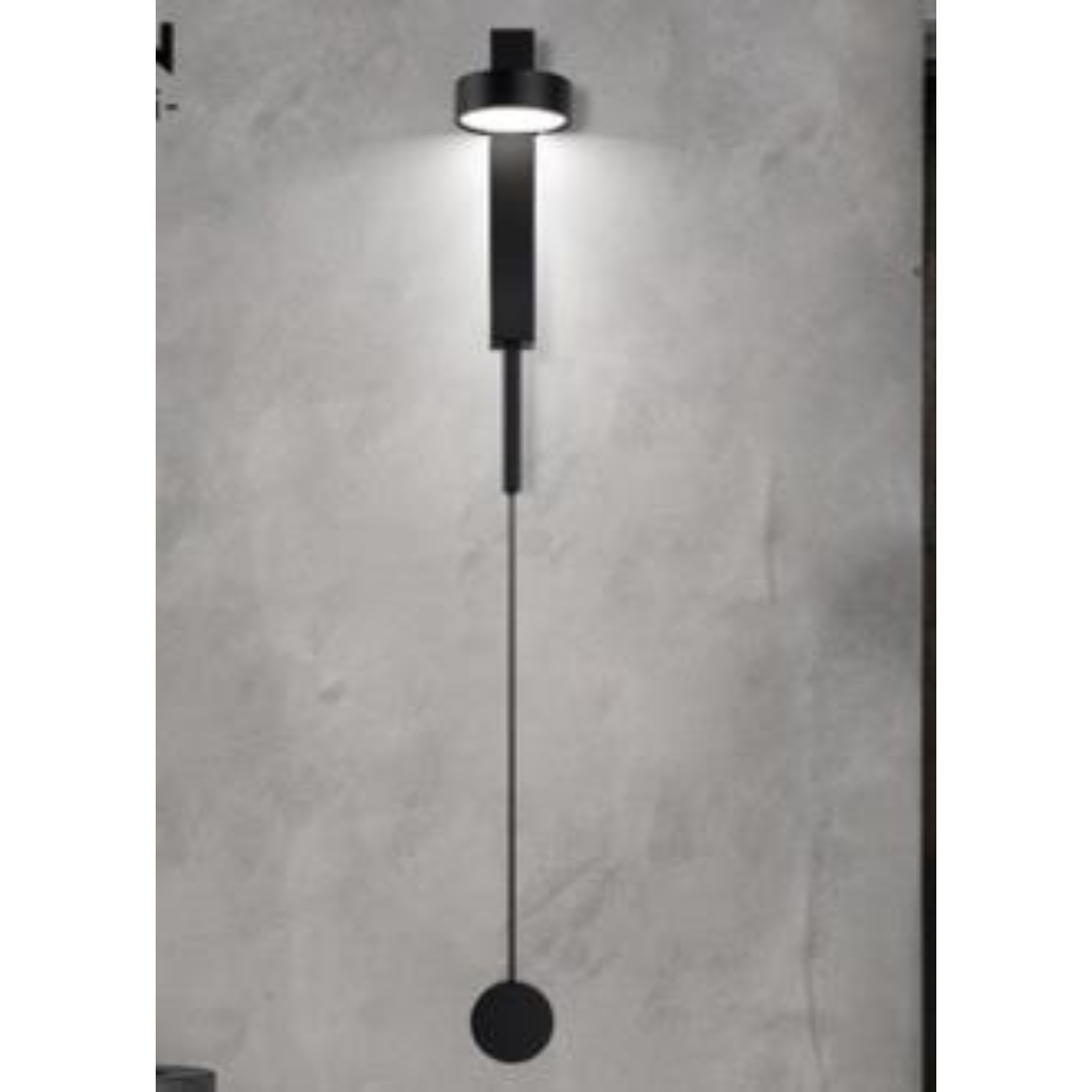 Black Spotlight-Style Vertical Wall Light - Sparc Lights